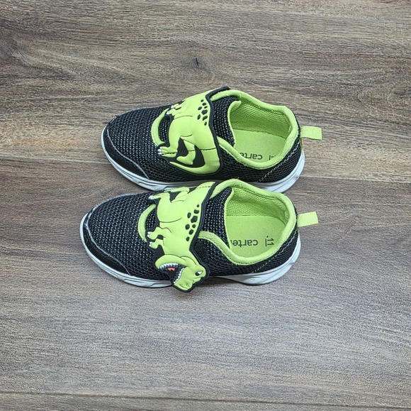 Bundle of Carters Toddler Boy Dinosaur/Gray Shoes SIZE: 11 - Picture 3 of 14